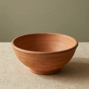 Fluted Terracotta Serving Bowl