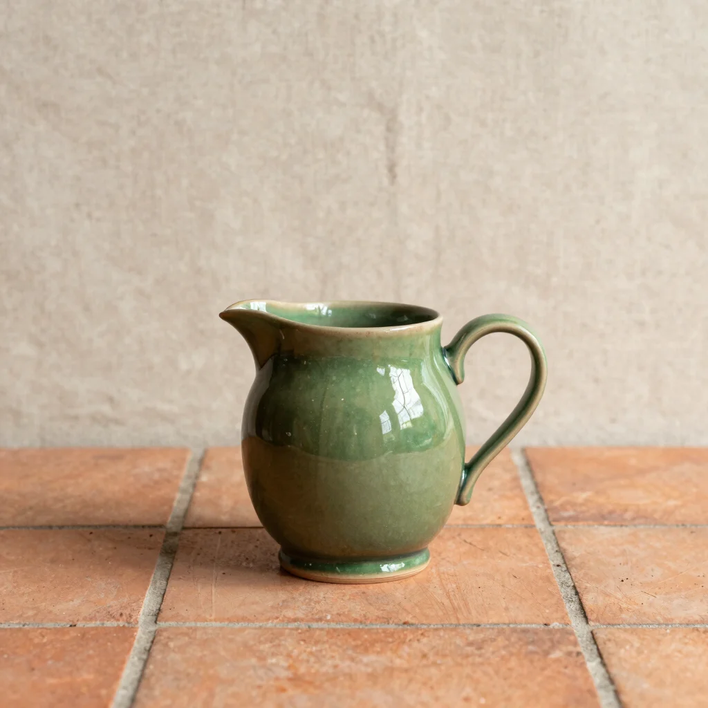 Rustic Stoneware Creamer Pitcher